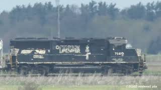 NS 7140 East Bound to Wheatfield Grain Co  Wheatfield IN 042522 [upl. by Daraj]