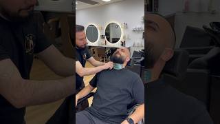 WAXING BEARD barbershop fadecutting hairstyle waxing waxingbeard beardwax fade hairstyles [upl. by Ahsirahc]