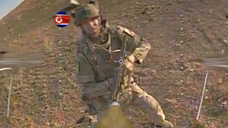 Horrible Ukrainian FPV drones ruthlessly bombard elite North Korean soldiers in surprise attack [upl. by Annis394]