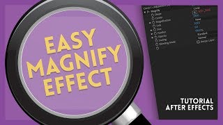 Easy Magnify Effect  After Effects Tutorial [upl. by Rasmussen]