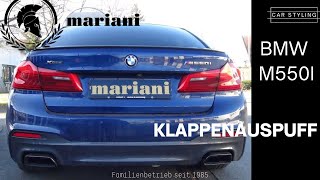 BMW m550i G30 I Klappenauspuff Sound by mariani Tuning [upl. by Lello507]