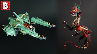 Custom LEGO Spceship amp Dragon  TOP 10 MOCs [upl. by Arihppas]