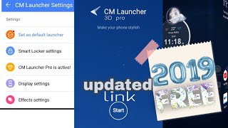 How to download CM launcher 3D pro 2019 Q3 for free on any android device 1000 working [upl. by Betsey]