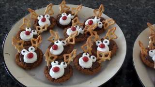 Rudolph Red Nosed Reindeer Tarts [upl. by Ellehs]