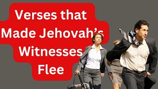 Jehovah witness flee from Bible verses that Contradict Jehovahs Witness Beliefs [upl. by Sumaes]