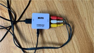 How to Convert HDMI to AV  HDMI2AV Setup [upl. by Yregerg]