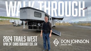 2024 Trails West RPM 34 Chris Burandt Edt GN WalkThrough [upl. by Einnim]