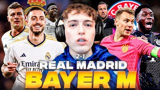 DAVOO XENEIZE REACCIONA A REAL MADRID 2 BAYERN MUNICH 1 2024  CHAMPIONS LEAGUE [upl. by Eldnek]