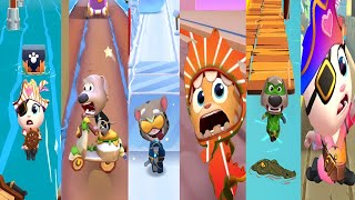 Best Funny Fails Talking Tom Gold Run Vs Tom Hero Dash Vs Tom Gold Run 2 [upl. by Mure]