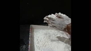 POWDER PLAYING🤍Corn starch powder playing powderplay cornstarch relaxing satisfying viralvideo [upl. by Arnon]