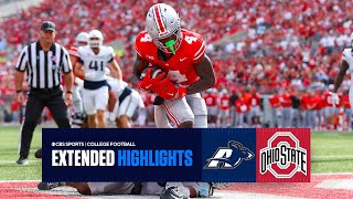 Akron at No 2 Ohio State Extended Highlights I QB Will Howard Freshman WR Jeremiah Smith shine [upl. by Jump]