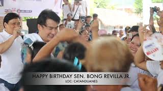 SEN BONG REVILLA JR BDAY IN CATANDUANES 2024 [upl. by Piper]