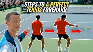 How To Hit The ATP Tennis Forehand Like Carlos Alcaraz  Tennis Forehand Tutorial [upl. by Alicsirp383]