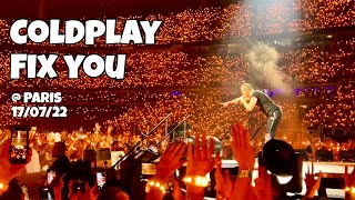 Coldplay Fix You  Live  Paris  Music of the Spheres World Tour 2022 [upl. by Daiz798]