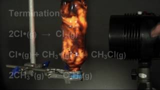 Photochlorination  The Reaction between Methane and Chlorine [upl. by Steep59]