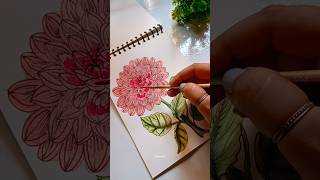 Easy flower drawing idea art painting drawing flowers flower flowersdrawing shorts easy [upl. by Ennej]