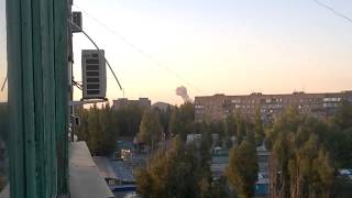 Донецк взрыв на ДКЗХИ  Donetsk explosion at chemical plant [upl. by Linnie]