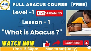 Abacus Class Lesson 1 What is abacus Tool 【Level 1】 [upl. by Ertha]