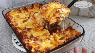 Recette Lasagna facile  لازانيا باللحم المفروم سهلة [upl. by Nereids]