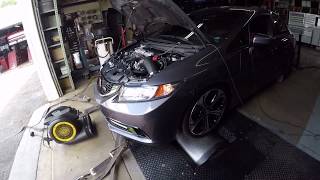 2015 Civic Si Full Bolton Vitviper Tuned at the Dyno [upl. by Nnaeirrac]