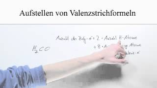 Aufstellen von Valenzstrichformeln leicht erklärt  Chemie  Allgemeine und anorganische Chemie [upl. by Llebiram]