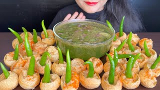 ASMR EATING SPICY PANIPURI FOOD VIDEOS [upl. by Bolt]