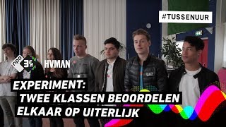 Experiment twee klassen beoordelen elkaar op uiterlijk [upl. by Izak417]