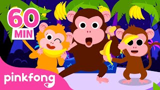 1 HORA⏰ de Mono Bananas🐵🍌  Bebé Mono  Monkey Banana  Canciones Infantiles  Pinkfong en español [upl. by Sharron]