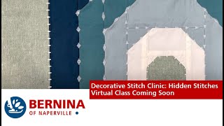 Decorative Stitch Clinic Hidden Stitches virtual class November 28 2023 [upl. by Polinski]