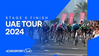 SPECIAL SPRINT 💪  Stage 6 Finish UAE Tour 2024  Eurosport Cycling [upl. by Krause459]