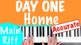 How to play DAY 1  Honne Piano Chords Tutorial [upl. by Marlow]