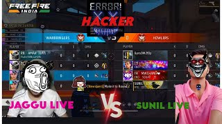 HACKER JAGGU LIVE LOL  FUNNY MOYMENT  😵😯 SUNIL LIVE viralvideo trending freefire hacker [upl. by Ettennahs739]