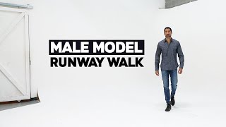 How To Walk The Runway Like A Male Model  Runway Walk Tips [upl. by Neerac]