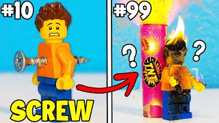 100 Ways To DESTROY a LEGO Minifigure [upl. by Keg]