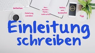 Einleitung Hausarbeit  Bachelorarbeit scheiben ✅ einfach erklärt [upl. by Noirod]