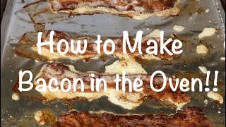 How to make bacon in the ovenAtHomewithMimiandKiki [upl. by Westphal]