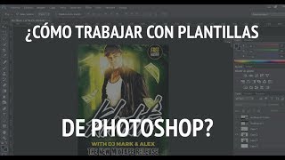 ¿Cómo trabajar con plantillas o templates de Photoshop [upl. by Acsot]