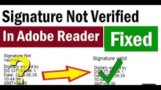 SignatureNotverified How To Validate Digital Signature in PDF  Signature Not Verified Aadhar Card [upl. by Ynahpets864]