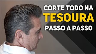 COMO FAZER CORTE SOCIAL TODO NA TESOURA  Geazi Ensina [upl. by Xanthus217]