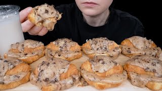 ASMR Cookie Croissants Cookie Dough  Viral Food Fail 🤦🏼‍♀️ Dessert Mukbang  Eating Sounds [upl. by Nomi536]