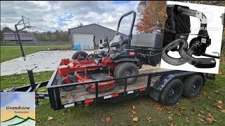 New 16×7 double axle trailer amp new Toro mower [upl. by Leitman]