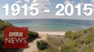 Gallipoli Drone video of WWI battlefield  BBC News [upl. by Dusty]