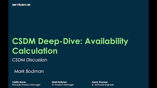 CSDM deepdive availability metric calculation discussion and overview [upl. by Kape483]