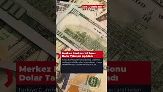 Merkez Bankası Yıl Sonu Dolar Tahmini Açıkladı dolar ekonomi 2024 yerelseçim shorts [upl. by Adolphe667]