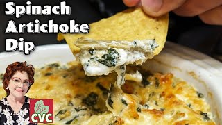 Artichoke Spinach Dip  Creamy amp Cheesy Mamas Old Fashioned Southern Recipes [upl. by Ahsenhoj]