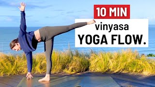 10 Min VINYASA Yoga Flow  Mobility focused yoga flow for improvers [upl. by Jimmie]