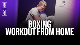 KILLER 4 ROUND ATHOME BOXING WORKOUT [upl. by Jary326]