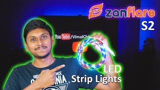 RGB LED Strip Light with 1200 Color Changing Options  Zanflare S2 Review [upl. by Attej]