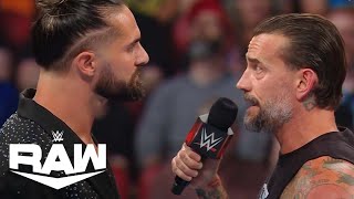 Seth Rollins is Not Happy With CM Punk  WWE Raw Highlights 7824  WWE on USA [upl. by Declan36]