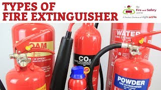 Types of Fire Extinguisher and Their Uses [upl. by Mommy907]